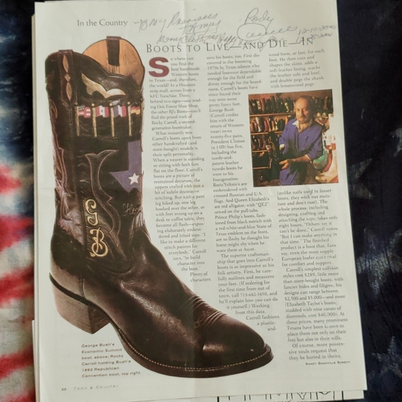 Rocky Carroll Custom Made Boots size 7.5 - Picture 9 of 16